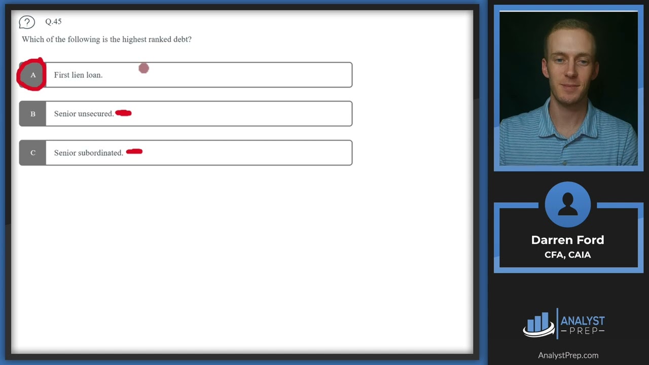 Mock Exam #2B &ndash; Question 41-50 | CFA&reg; Level I Exam Preparation | AnalystPrep