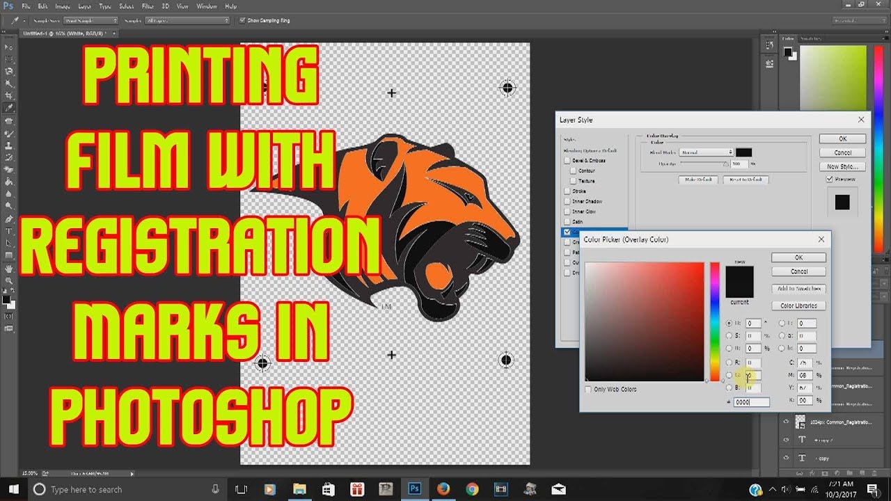 Registration Marks & Printing Films Tutorial