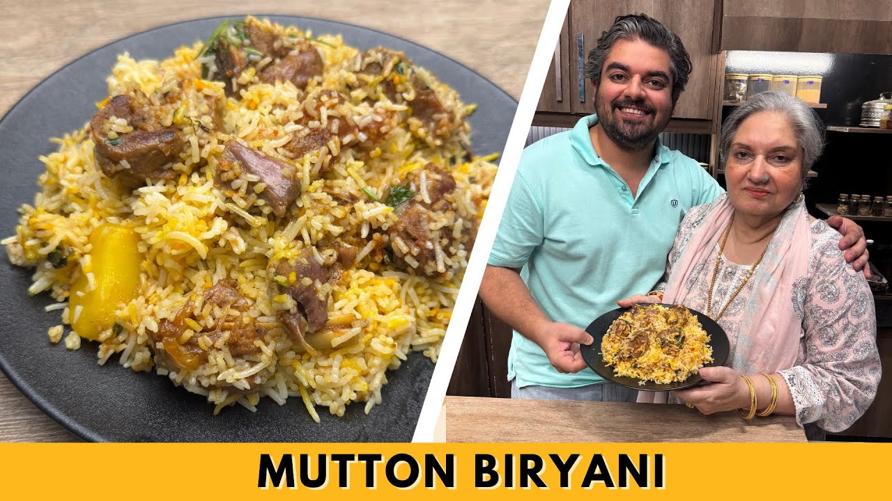 Dum Mutton Biryani Recipe | Step by Step Learn How to Make Mutton Biryani | Homemade Biryani Masala
