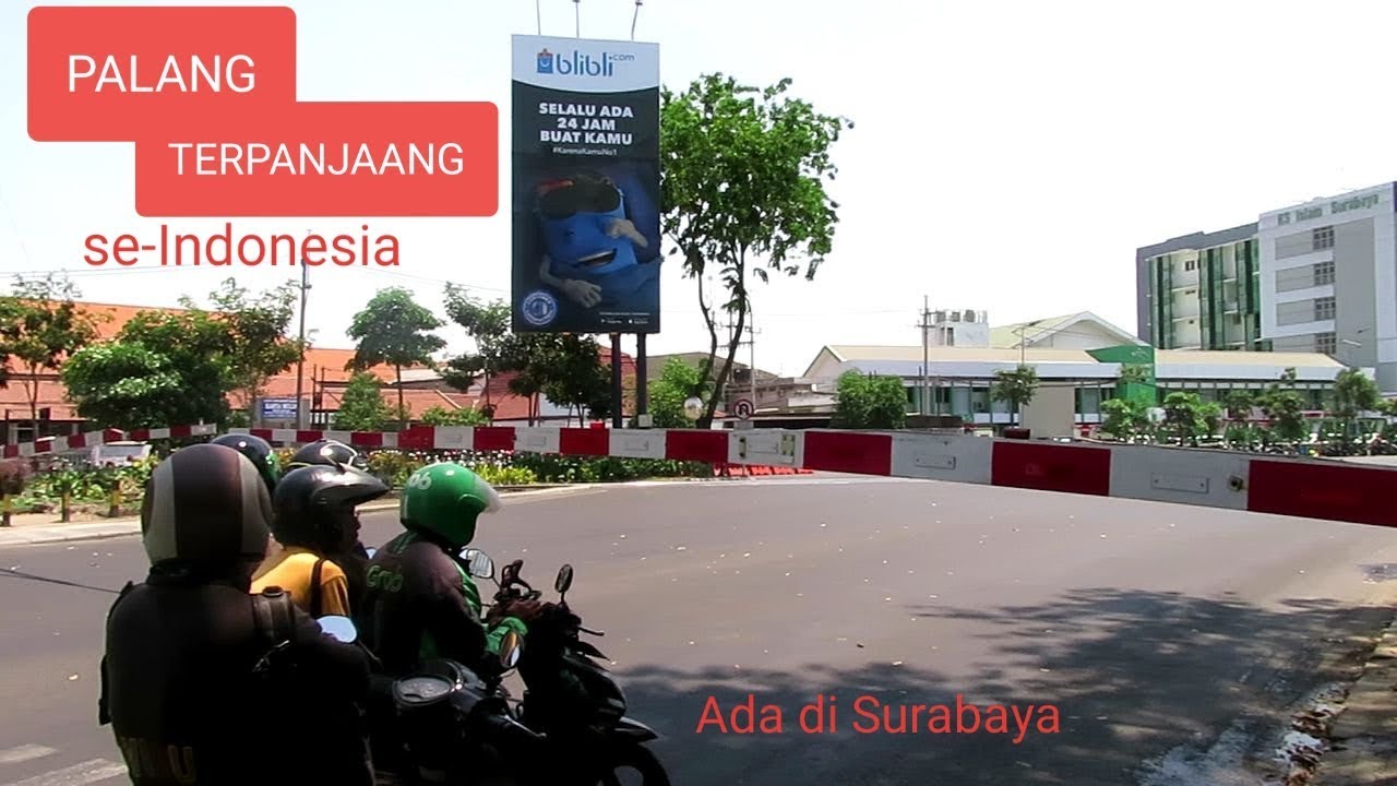 Palang Terpanjang di Indonesia, jalan jalan di JPL 1A dan A1 RSI, Surabaya