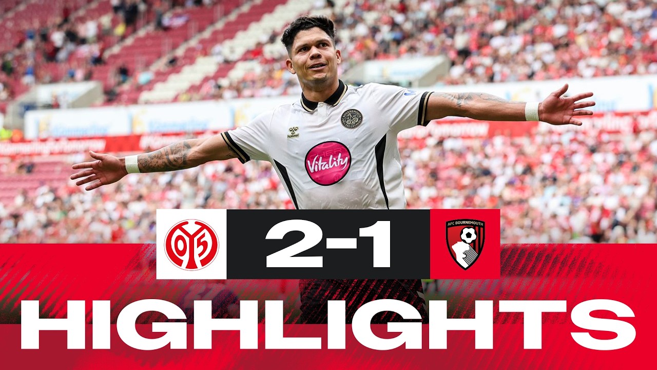 Evanilson on target in final pre-season test | Mainz 2-1 AFC Bournemouth