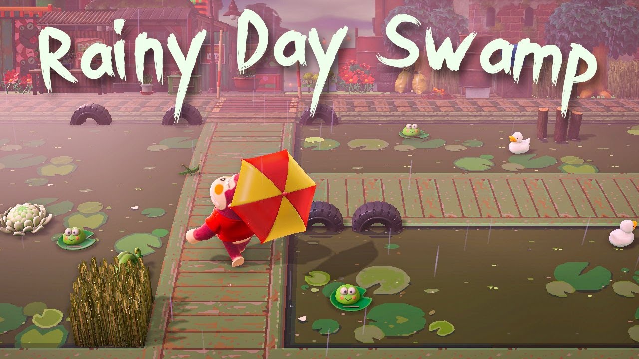 Peculiar Rainy Day by the SWAMP!｜Storied Island Tour｜ACNH