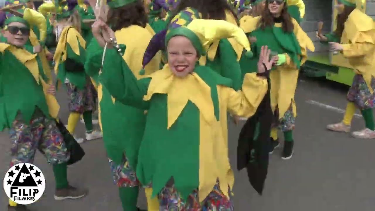de volledige carnavalstoet van Lissewege ( west vl ) 18 Maart 2023