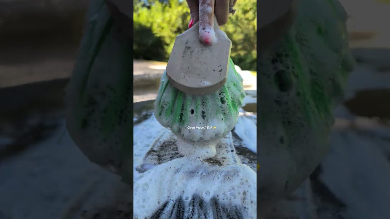 ASMR- Sudsy Scrubbing Satisfaction ✨ #asmr #asmrcleaning #satisfying #relaxing