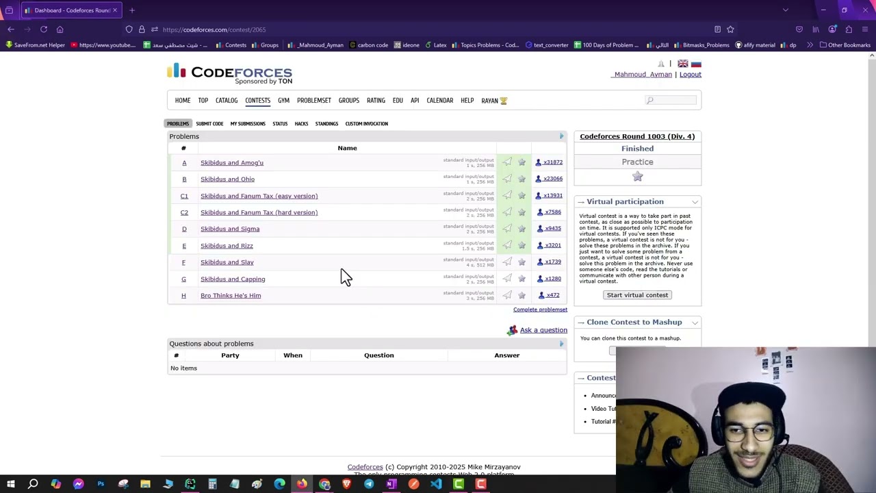 Codeforces Round 1003 Div4 Solutions (E, F, G, H) Part2