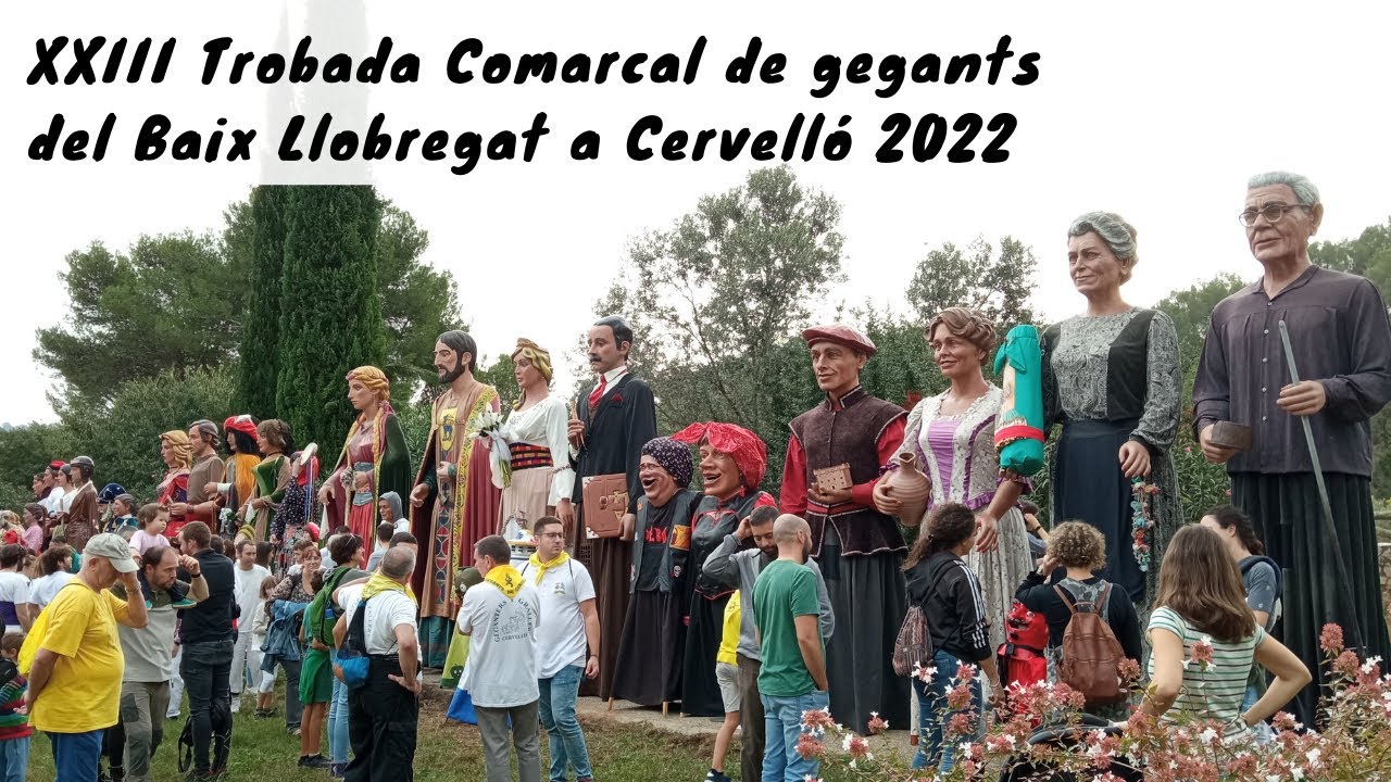 XXIII Trobada Comarcal de gegants del Baix Llobregat a Cervelló (23/10/2022)