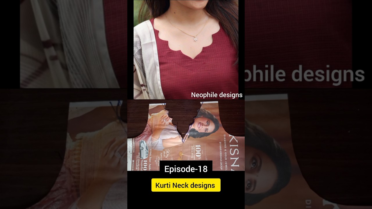 Episode-18 Kurti Neck designs || By Neophile #neophiledesigns #kurtineckdesigns #fashion #trending
