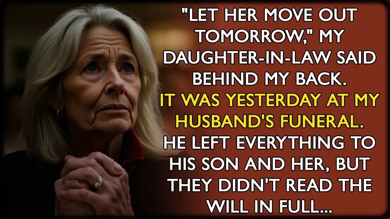 My Daughter in Law Wanted to Throw Me Out of My House Right After My Husband s Funeral, But