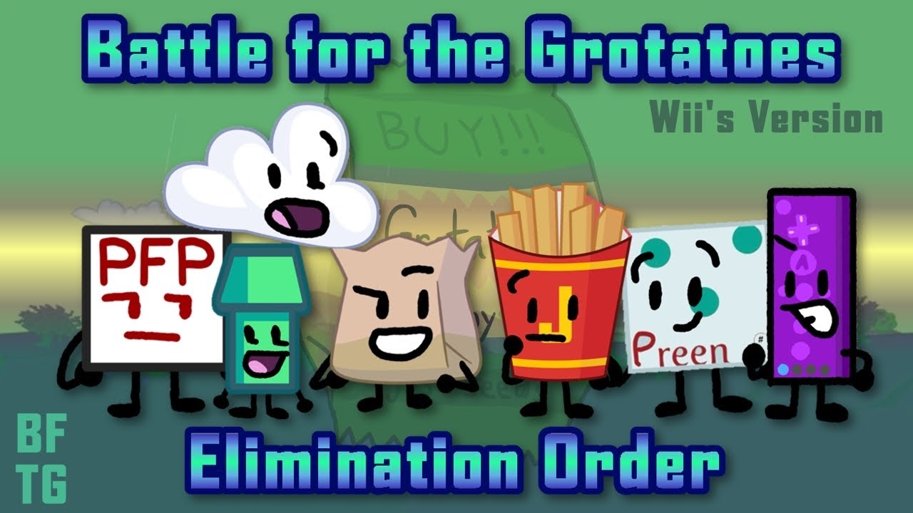 Battle For The Grotatoes (BFTG) Elimination Order