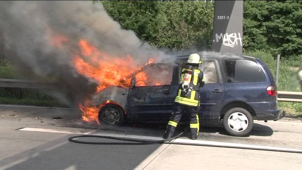 Pkw-Brand zwischen Achim und dem Bremer Kreuz
