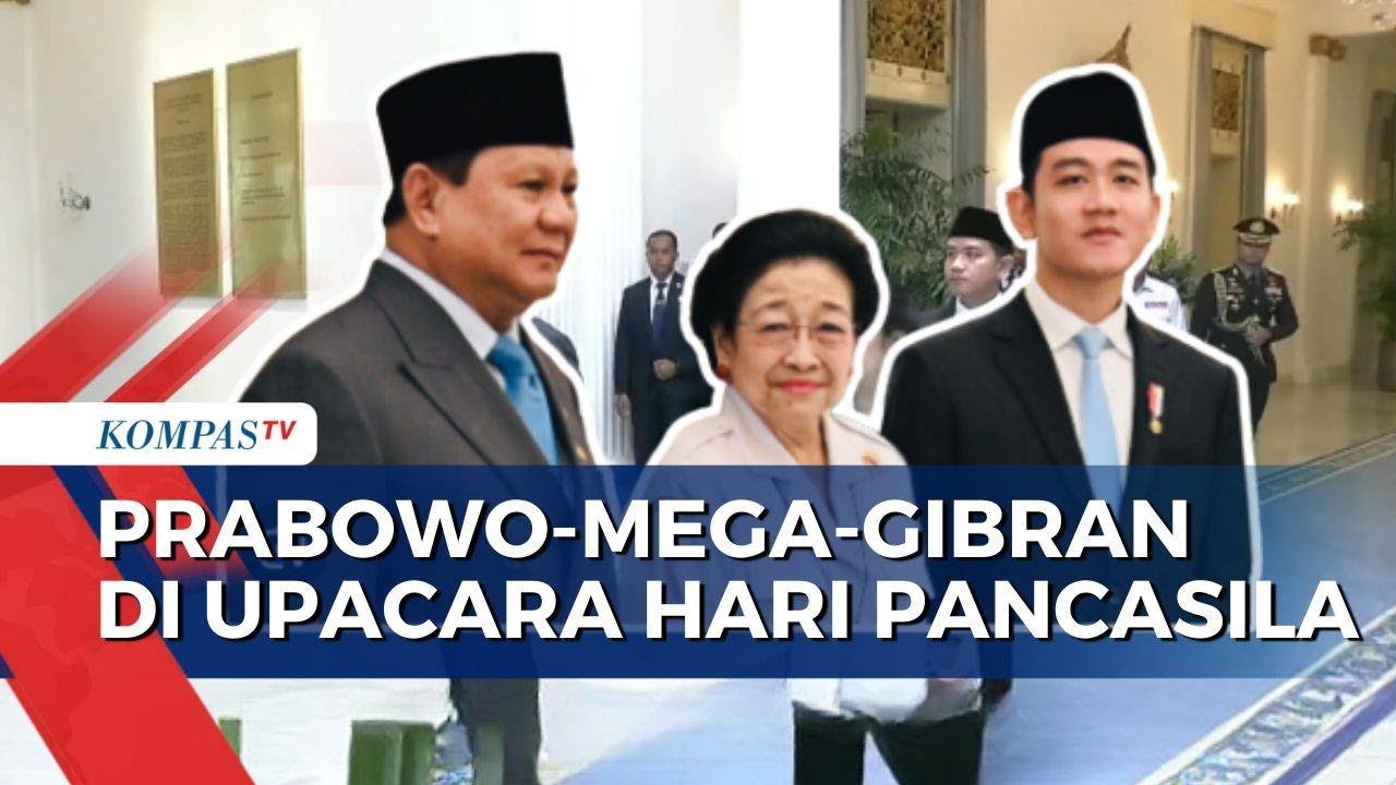 Momen Akrab Presiden Prabowo, Wapres Gibran dan Megawati di Upacara Hari Lahir Pancasila