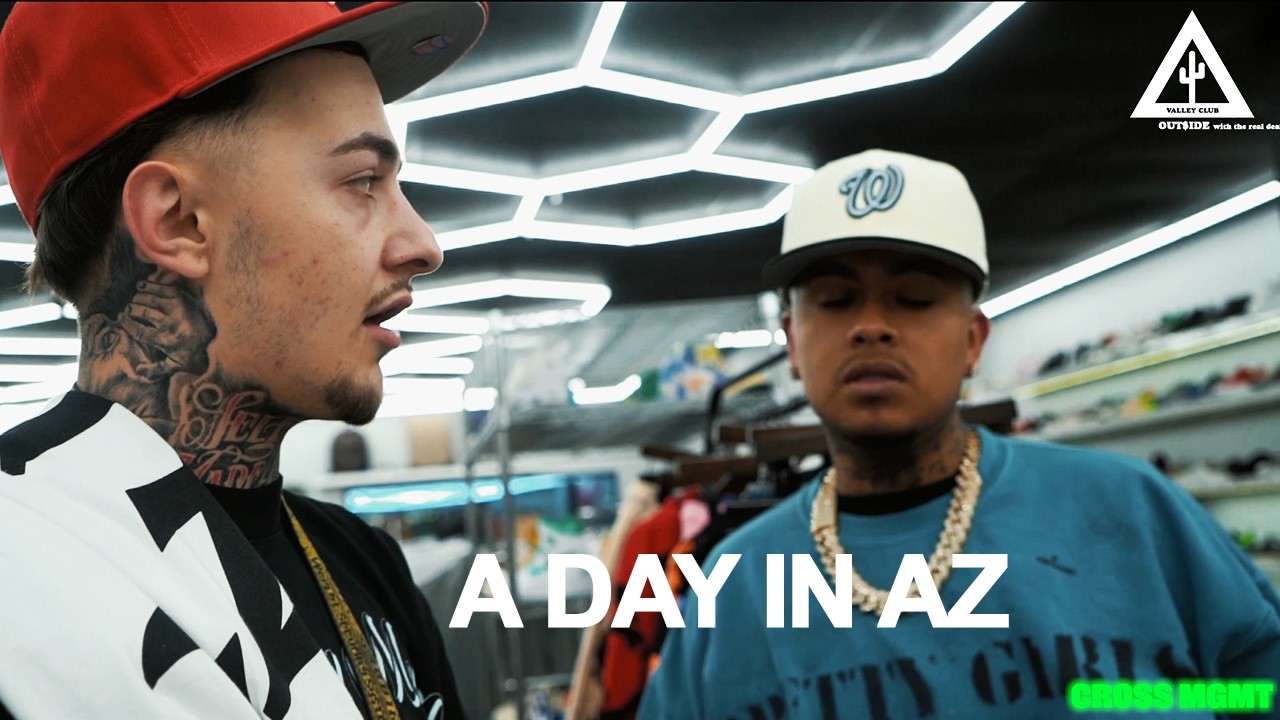 A DAY IN AZ WITH: MILO of ASAALI, TRAPPSAVV before PRISON & BRAVO THE BAGCHASER
