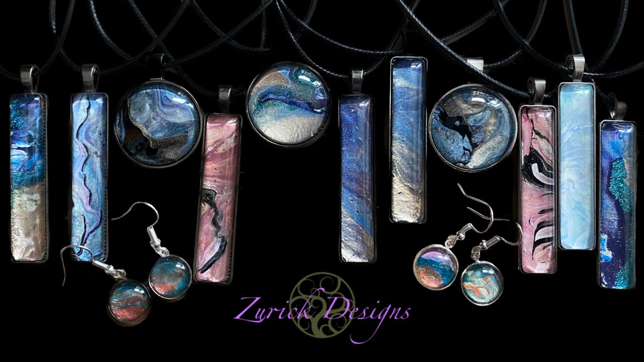 Nail Polish Paint Pour Jewelry- Relaxing ASMR