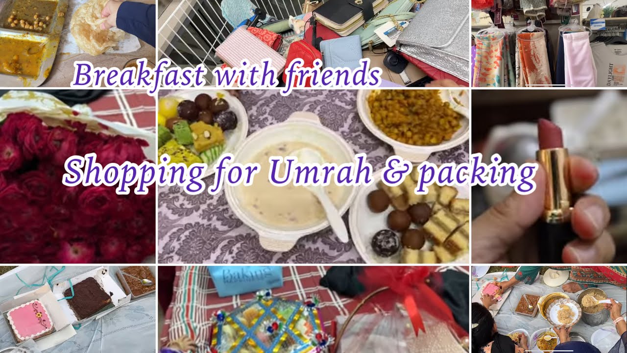 Breakfast With Friends//Dewali Party//shopping & packing for Umrah//Engagement Vlog