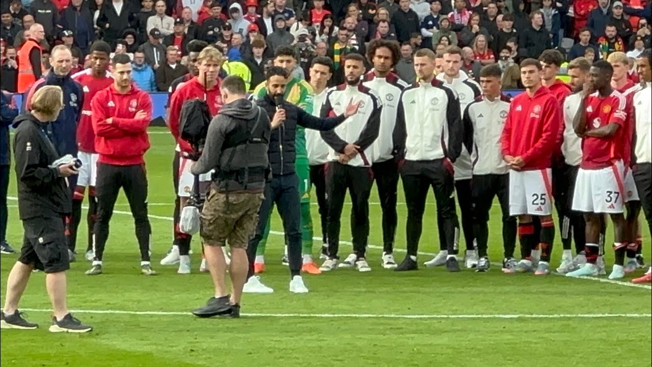Ruben Amorim Speech to Old Trafford FULL 🎤 | “Disastrous Season!” | Full Time Reactions and Lap 🔴