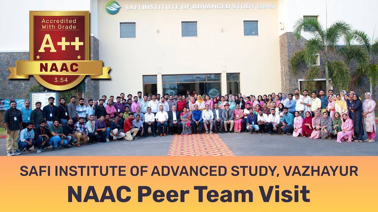 SAFI - NAAC Peer Team Visit | Cycle 1 | A++ (3.54)  | January 2023