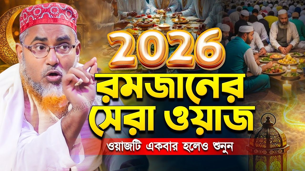রমজানের সেরা ওয়াজ ২০২৬ | Abdullahil Maruf Bangla Waz | আবদুল্লাহিল মারুফ সাহেব জলসা |  New Waz 2026