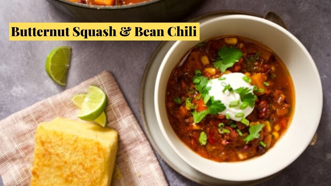 Easy Vegan Chili Recipe with Butternut Squash and Beans