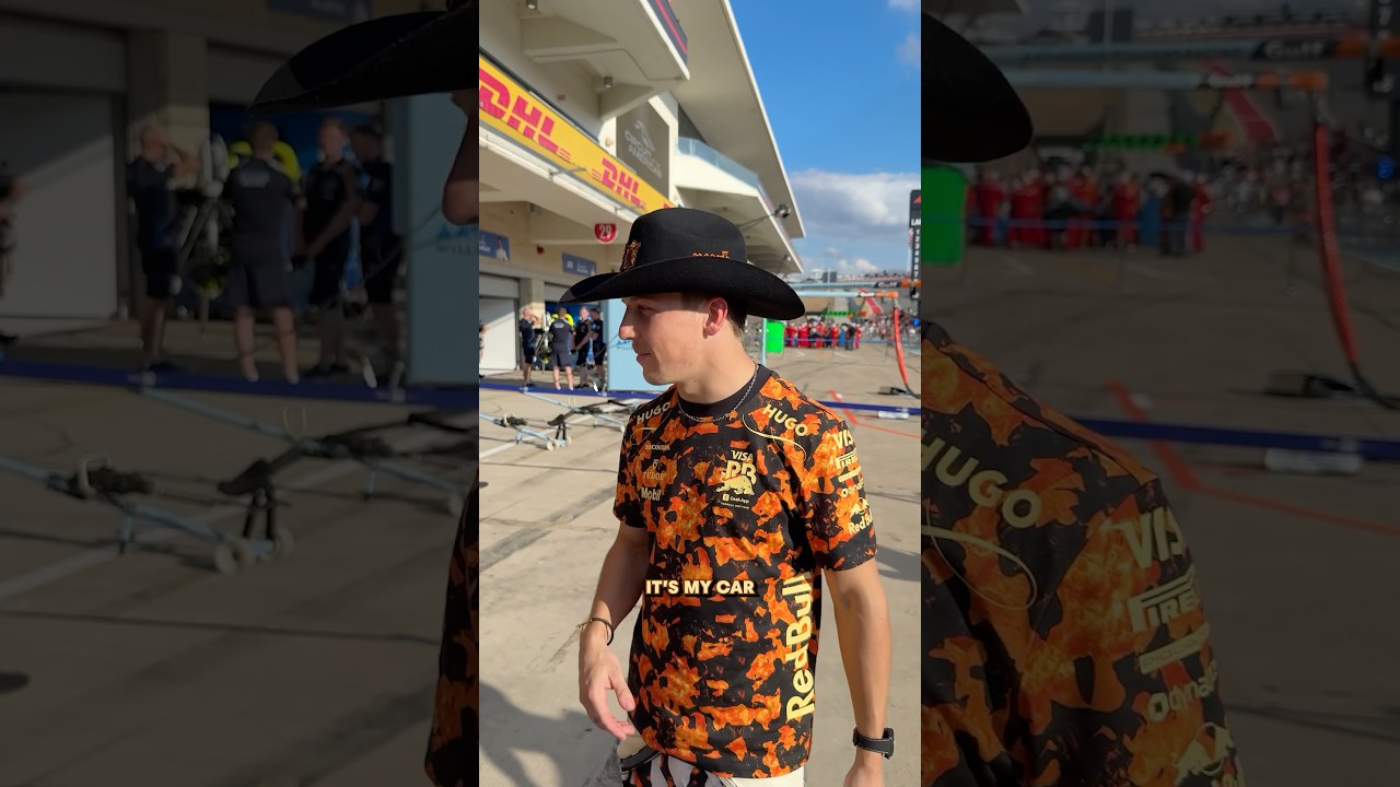 Can&rsquo;t park there mate&hellip; Watch our Austin All Access episode NOW 🍿 #F1 #VCARB