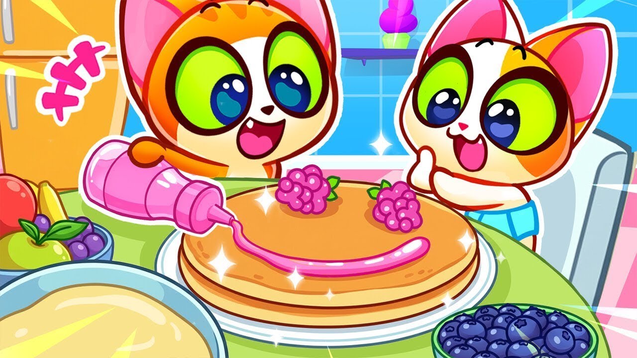 LIVE - Yummy Breakfast For Lucy and Leo 🍳❤️ | Cooking Lesson for Kids | Nursery Rhymes