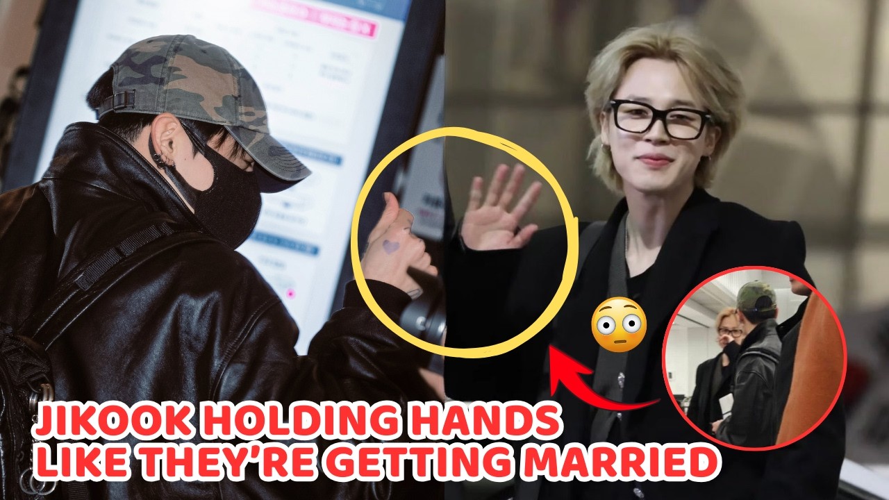Jikook Holding Hands at the Airport 💜 Jungkook&rsquo;s Gesture Feels Like Marrying Them in Public! 🔥