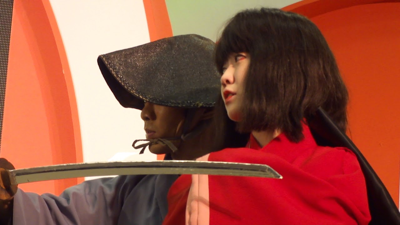 日本花魁艷舞與影武者殺陣表演 花魁舞踊と影武者のパフォーマンスJapanese oiran dance and shadow warrior performance (日光江戶村)