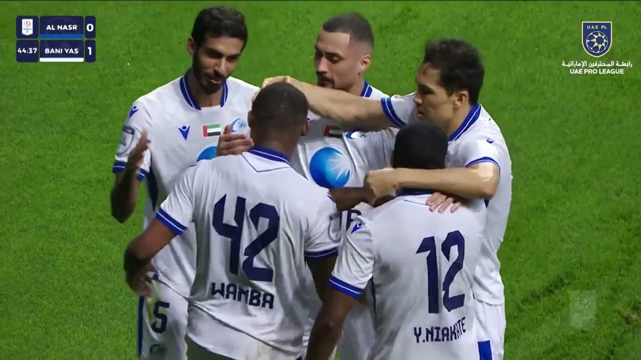 ملخص و أهداف  مباراة  النصر ضد بني ياس الجولة 14 من دوري ادنوك للمحترفين موسم 2025-2026