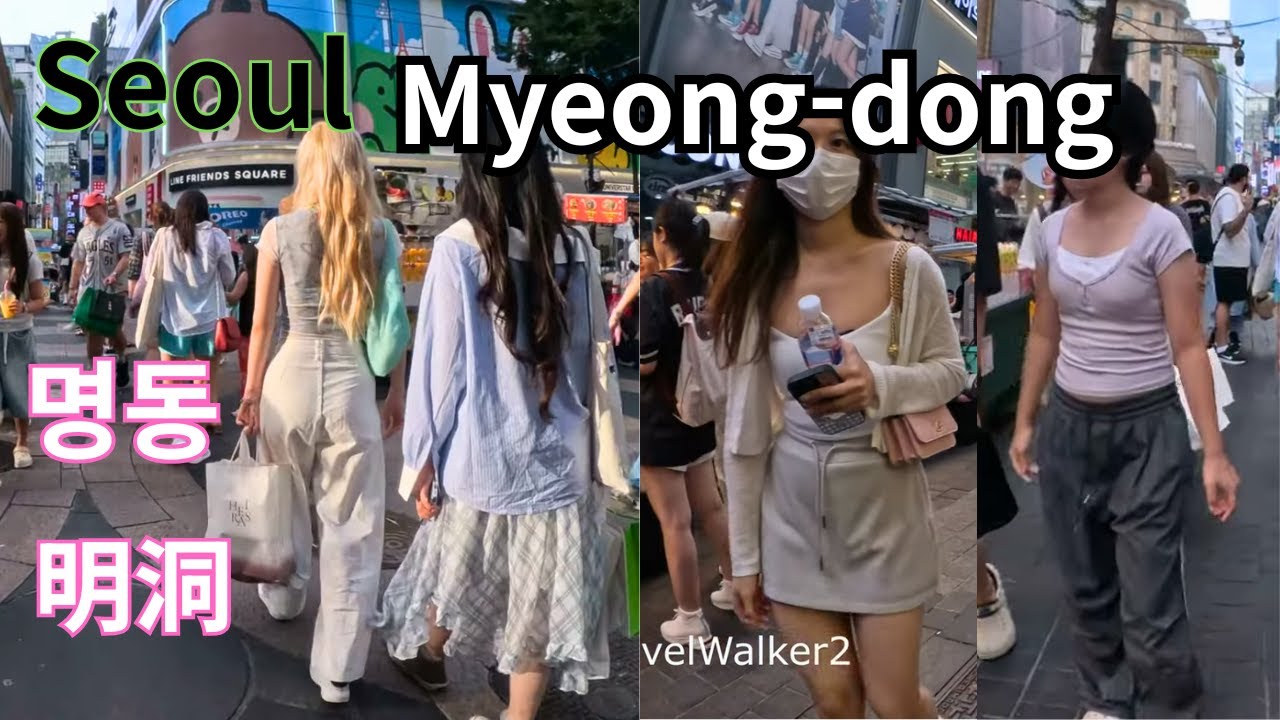 Ep522👉 Exploring the streets of Myeongdong on the weekend | Seoul Walking Tour  | 명동 [4K Ultra-Wide