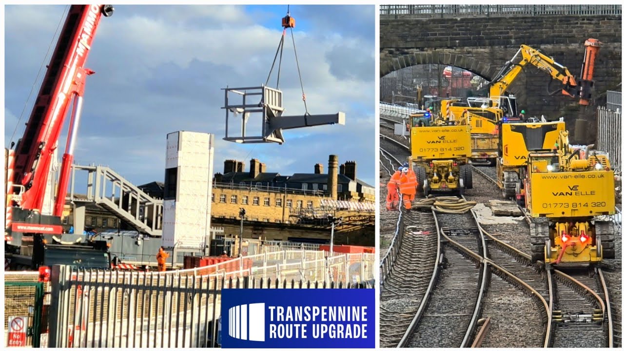 TRU NEWS 👷‍♀️ Huge crane in action as new footbridge takes shape in £70m station revamp🏗