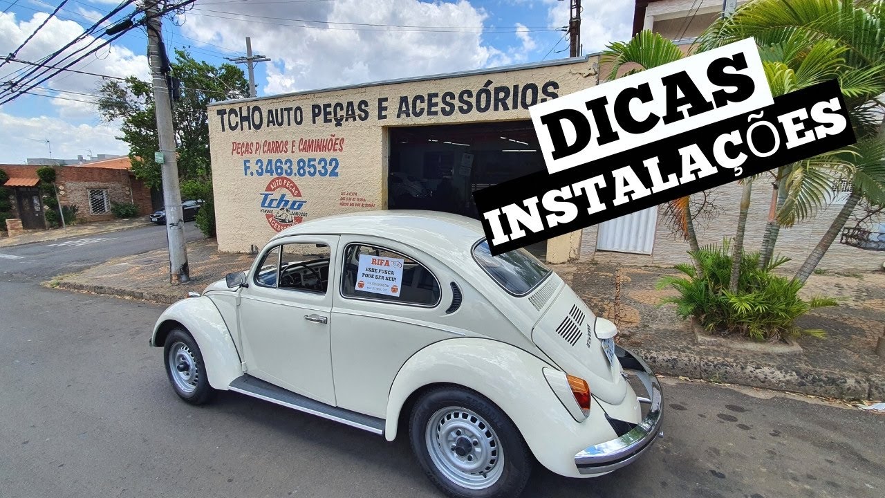 INSTALAMOS E CONSERTAMOS VÁRIAS COISAS NO FUSCA 1500 - DICAS PRA FUSQUEIRO