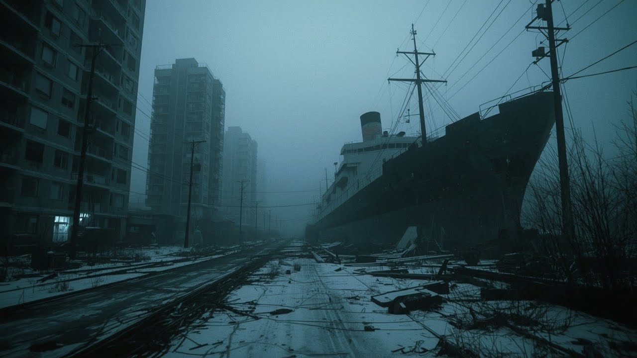 City Frozen In Time | Dark Ambient Soundscape (Abandoned City Atmosphere 1 Hour)