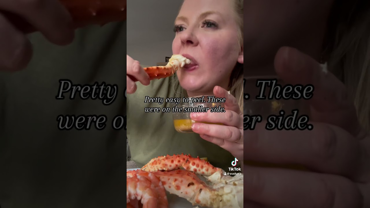 First time trying King Crab! 🦀👑 #kingcrab