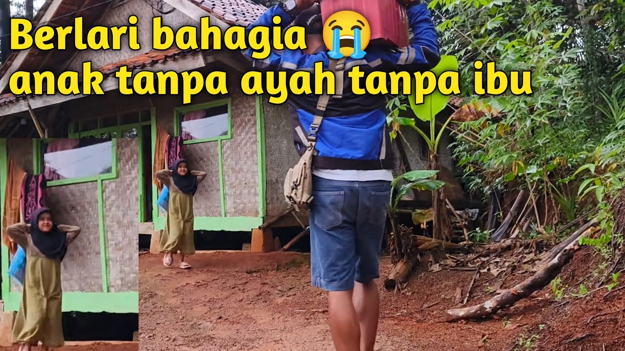 LARI TANGISAN  ? ANAK TANPA AYAH IBU BERLARI DI BAWAH GERIMIS HUJAN