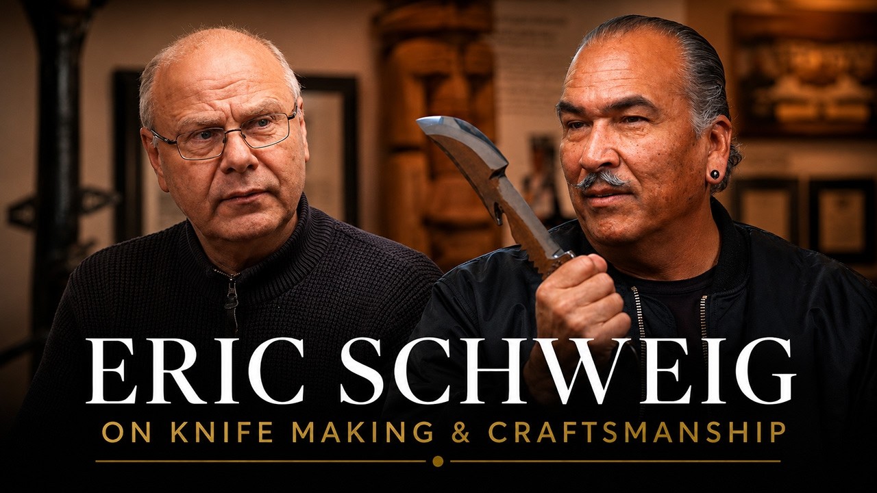Friends Eric Schweig and Rolf Bouman discuss why Eric started to manufacture traditional knives