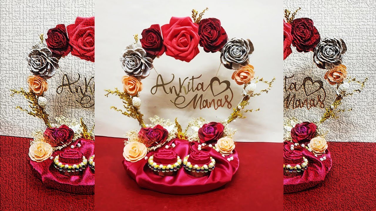 DIY Engagement Ring Platter | Engagement Ring Tray Decoration Ideas | Engagement Thali |