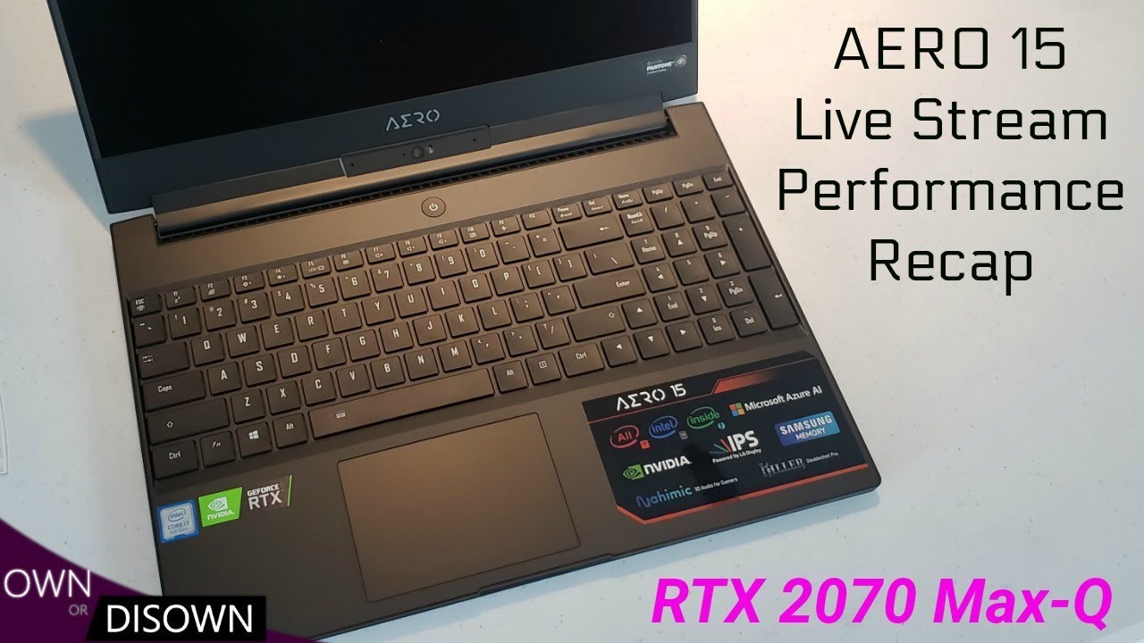 Aero 15 RTX 2070 Max Q Game Performance Dual Channel