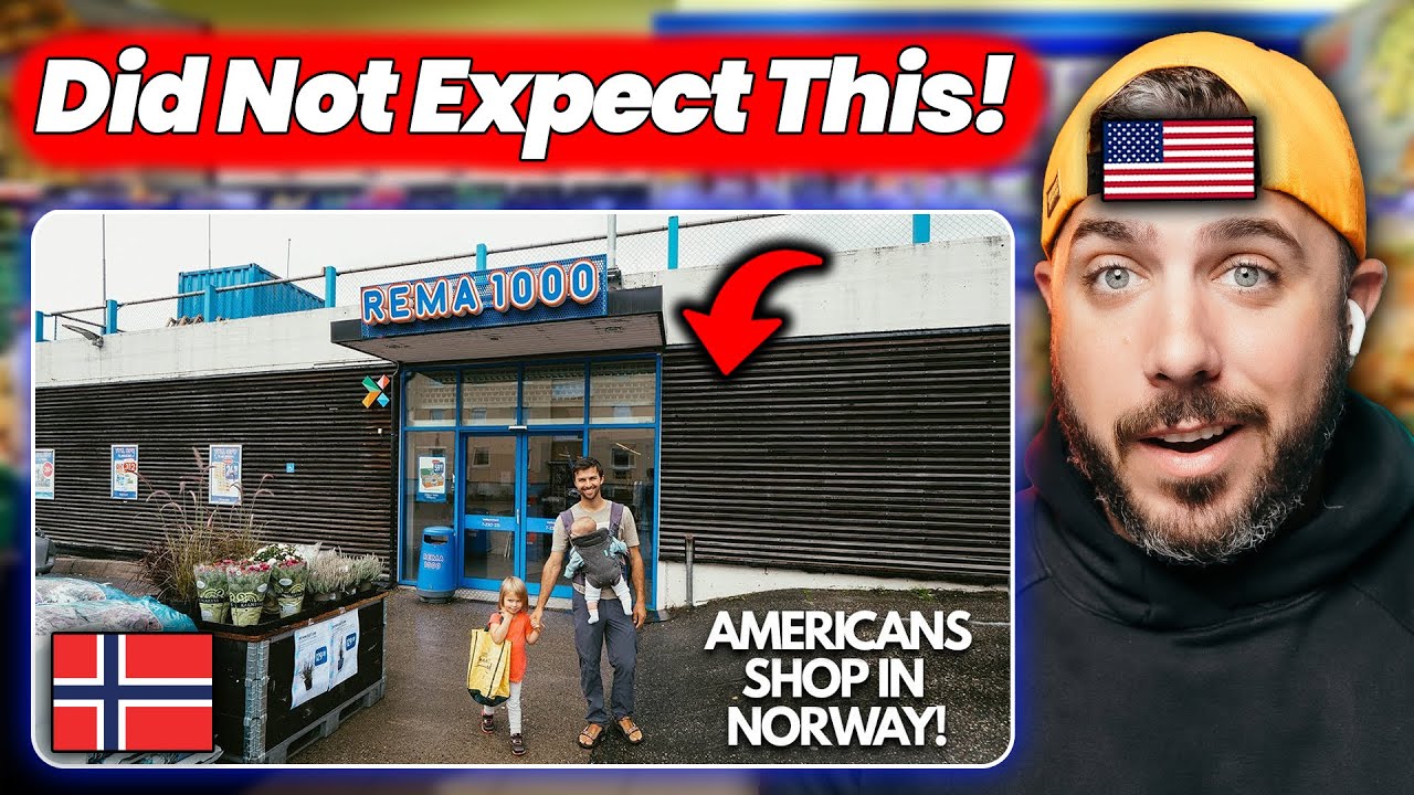 American Reacts to a Norwegian Supermarket for the First Time 🇳🇴