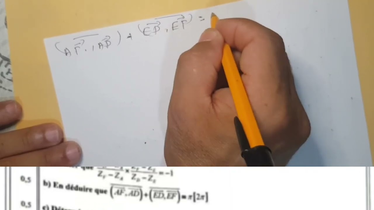 correction d examen rattrapage maths 2022 nomberes complexes استدراكية الرياضيات الاعداد العقدية