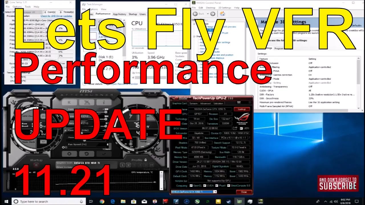 XPlane Performance Update 2018   11.21