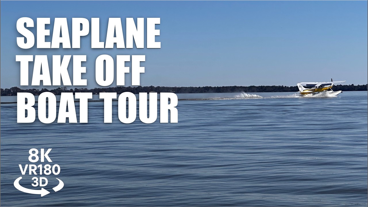 Flying Boat Landing & Seaplane Takeoff VR180 3D | Lake Dora, Tavares Seaplane Base | VR视频 3D動画 VR旅行