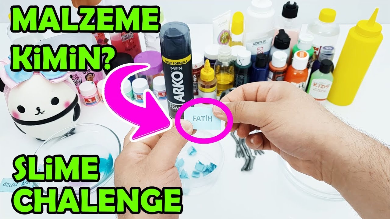 Malzeme Kimin Olacak? Eğlenceli Slime Challenge Oyunu