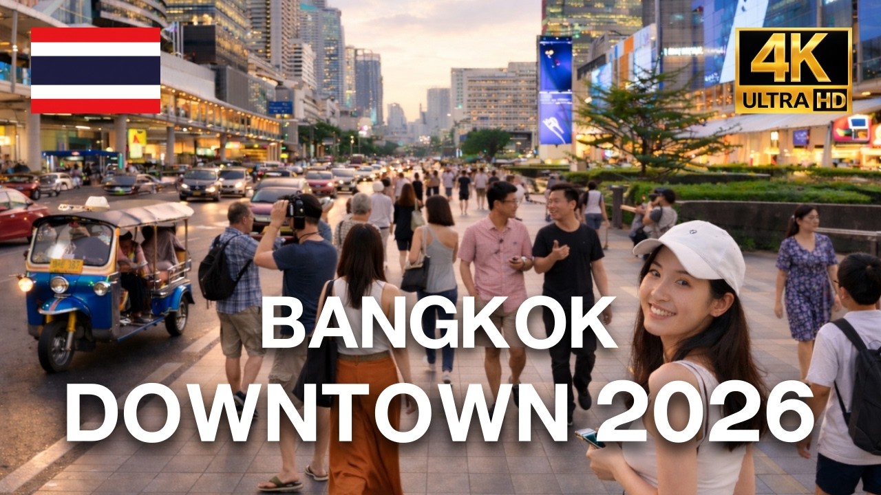 🇹🇭 4K HDR | Night Walk Downtown Bangkok 2026 | Most Visited City in the World