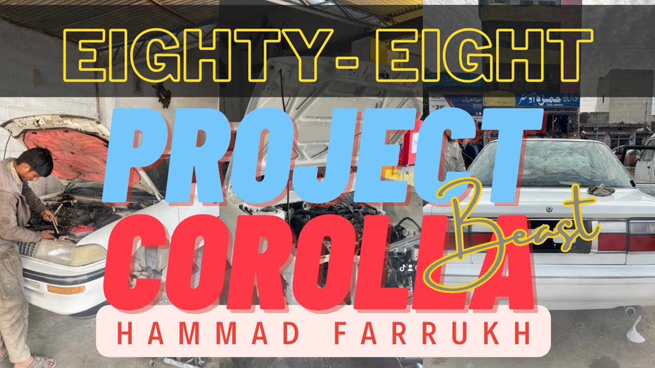 Project Toyota Corolla 88 Restoration | Maroon Interior | Aur Chah Sultan Market | Rawalpindi |