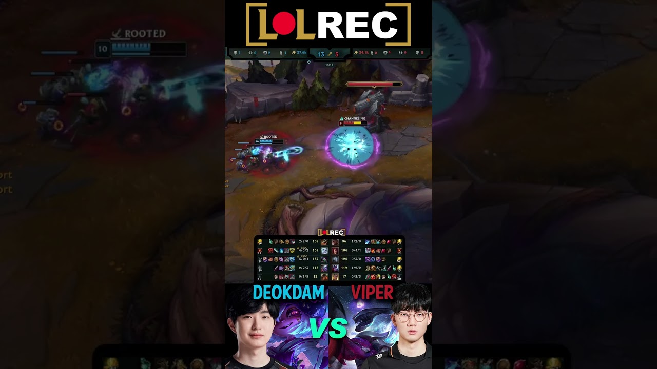 HLE Viper vs KT deokdam - VARUS vs TRISTANA ADC #shorts #1v1lol #highlights #viper #deokdam