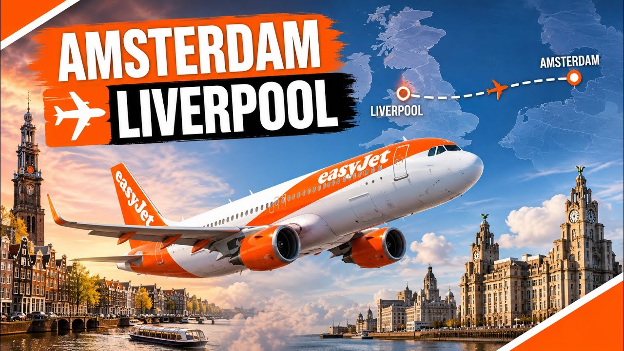 Амстердам - ​​Ливерпуль | easyJet A320-214