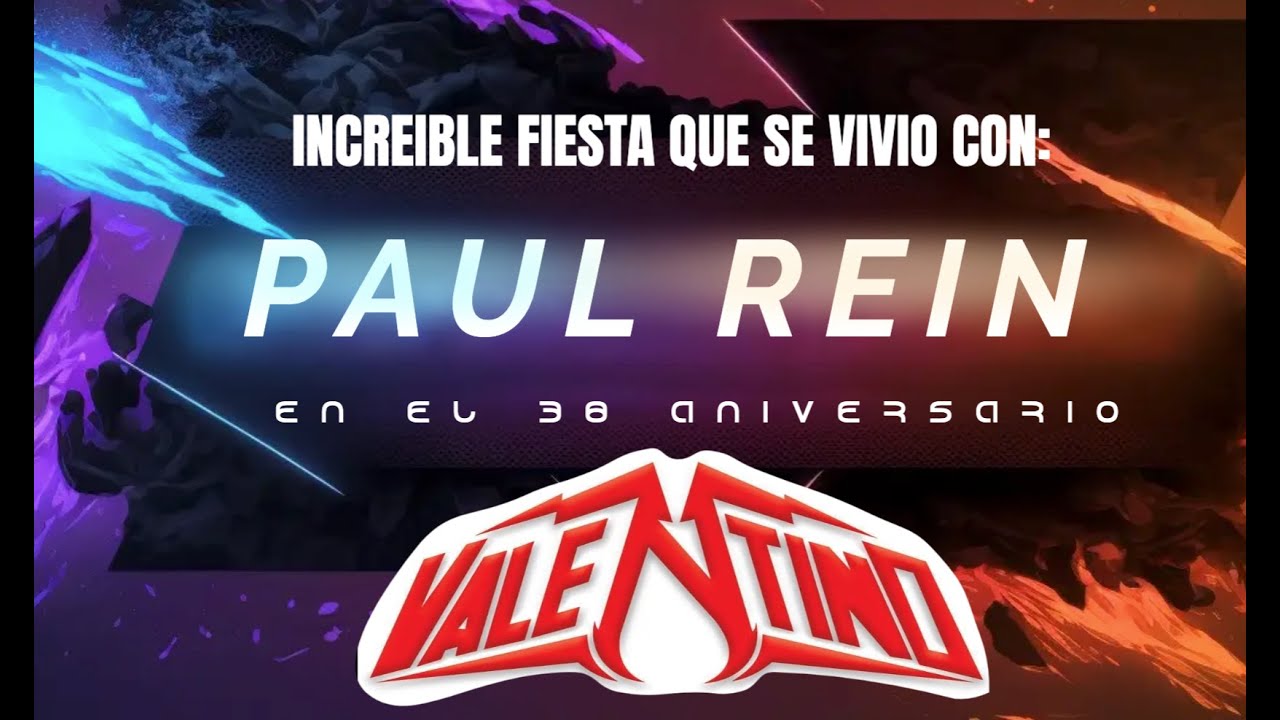 Paul Rein en el 38 Aniversario del Fantastico Valentino