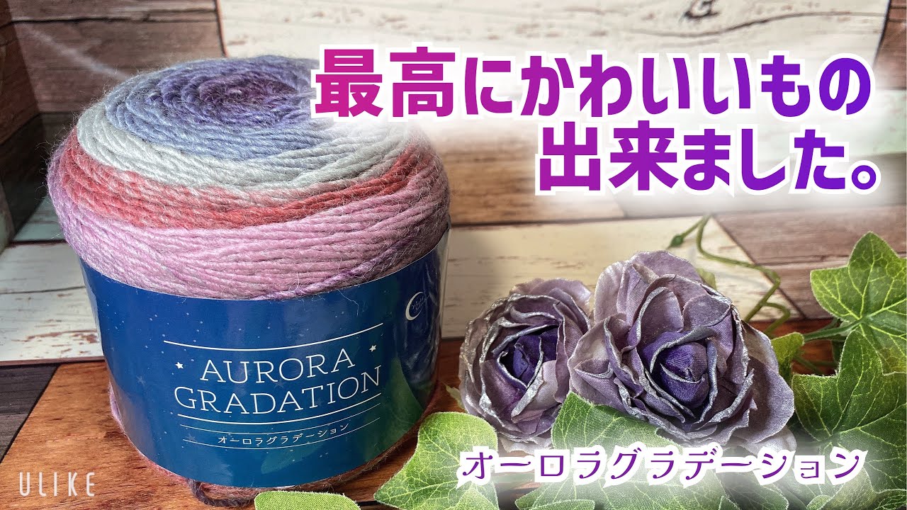 【かぎ針編み】最高にかわいいもの出来ました。【オーロラグラデーション】