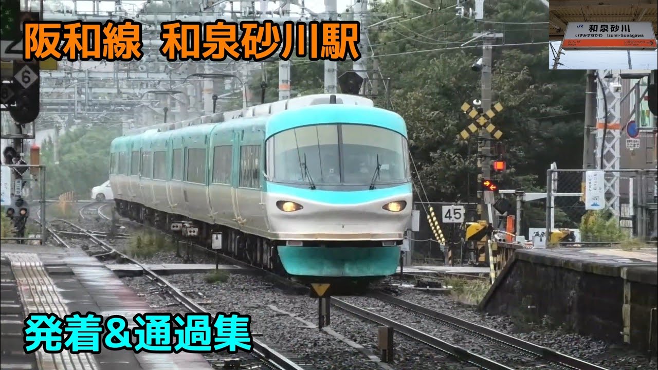 阪和線 和泉砂川駅 発着&通過集