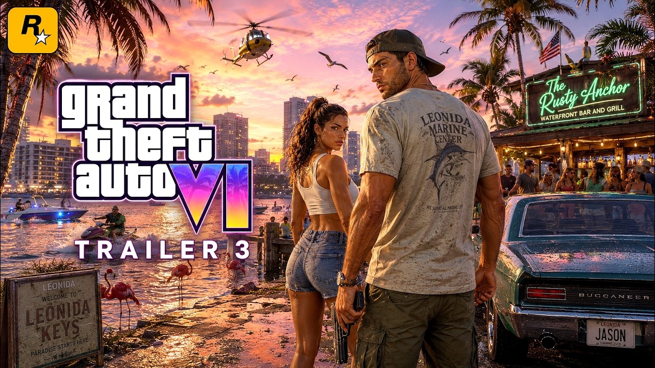 Тизер даты выхода третьего трейлера GTA 6 и новые утечки