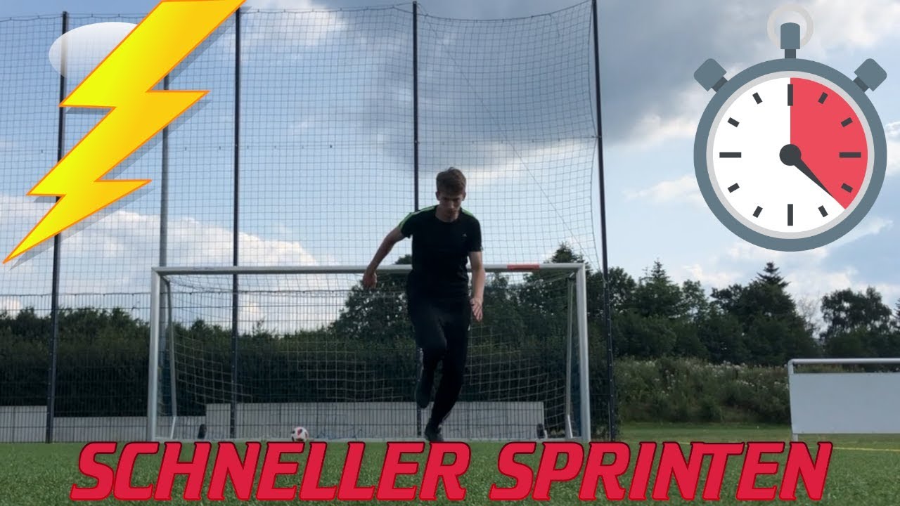 SCHNELLER SPRINTEN!! | Wie du als Fußballer sofort schneller sprinten kannst 🔥😱